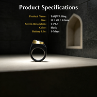 Fabricant professionnel d'anneaux de prière islamiques intelligents, compteur de tasbih numérique, moniteur de fréquence cardiaque, compteur d'oxygène dans le sang, compteur de pas, écran OLED, IP67