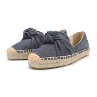 Chaussures de ballet pour femmes, style nœud, plates, décontractées, en toile respirante et antidérapante, à enfiler, pour l'été – Vente chaude