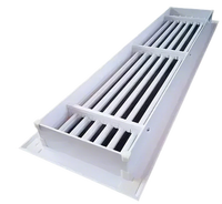 Diffuseur de plafond directionnel d'air conditionné en plastique PVC personnalisé Diffuseurs de grille de plafond d'air HVAC
