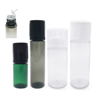 Bouteille vide en PET noir avec bouchon inviolable à sécurité enfant, logo personnalisé, emballage plastique pour liquides et huiles, plusieurs tailles
