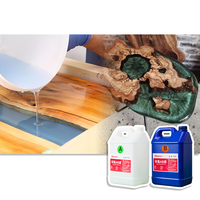 Résine époxy liquide 3:1 Deep Pour A et B, kit de résine époxy et durcisseur pour artisanat, arts, tables en bois
