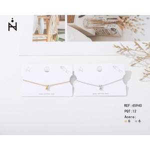 Collane a strati Plusera X in acciaio inossidabile con design minimalista e ciondolo per donna, gioielli alla moda, catena a serpente placcata oro - Product Image 1