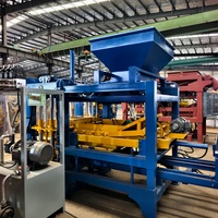 Machine de fabrication de blocs hydrauliques QT4-15 à commande PLC, machine de production automatique de pavés autobloquants, directement de l'usine
