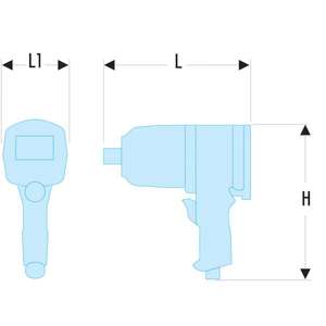 ประแจกระแทกอะลูมิเนียม-EAN 3148519189971รถ NK.1000F2 3/4นิ้ว - Product Image 2