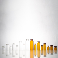 Ampoules en verre pharmaceutique ambré clair bleu de 3 ml, 4 ml, 5 ml, 9 ml, 10 ml, 15 ml, 30 ml pour produits médicaux et cosmétiques