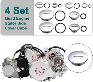 CQSOMOTO Nuevas Tapas Laterales de Plástico para Estator de Motor de <span class=keywords><strong>Cuatrimoto</strong></span> <span class=keywords><strong>ATV</strong></span> Roketa Taotao SunL 50-125 cc - Product Image 2
