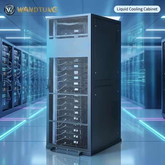 Liquid Hybrid Cooling Server Cabinet 48U High Density Liquid Cooled Rack for 20 Pcs 480V High Power Data Center Micro Computers