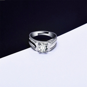 Anillo de Diamantes para Pareja, Estilo Coreano, Plateado, <span class=keywords><strong>Platino</strong></span>, Cobre como Material Principal, Brillante, Venta al Por Mayor de Fabricantes - Product Image 3
