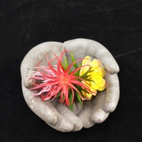 Moule en silicone pour pot de fleurs en ciment en forme de main