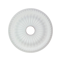Rosace de plafond en MDF avec pierre en polyuréthane gaufrée, moderne, facile à installer, durable, écologique, surface lisse, décoration intérieure