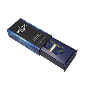 Emballage en papier jetable résistant aux enfants avec logo personnalisé, tiroir coulissant en carton, boîte en papier pour l'emballage de cartouches de 1 g - Product Image 1