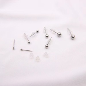 Petites boucles d'oreilles clous en acier inoxydable, version cercle, exquises, simples, rondes, élégantes, lisses, accessoires - Product Image 4
