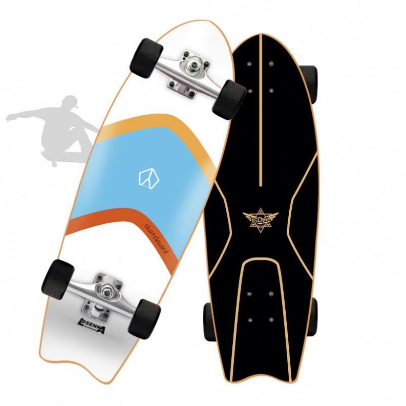 Prancha Wave Board com 4 Rodas para Surf na Rua, Skate Drifting