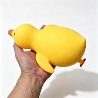 Vente Flash : Grand Canard Jaune Mignon en TPR Imprimé UV, Jouet Anti-Stress Extensible et Moelleux