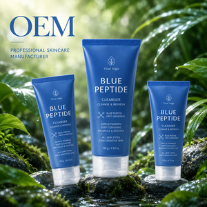 Espuma Limpiadora Facial con Péptidos de Cobre Azul, Lavado Facial Suave de Limpieza Profunda, Fabricante de Productos para el Cuidado de la Piel con Etiqueta Privada OEM Personalizada - Product Image 4