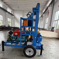 Foreuse à chenilles diesel 180M 25HP portable haute pression pour puits d'eau, forage minier et puits profonds
