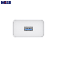 ZUZG Prix de gros Chargeur rapide portable 2.1A USB-A Ignifuge QC3.0 10W Prise EU Adaptateur de voyage OEM pour Téléphone Portable et Écouteurs Blanc