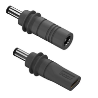 Mini GEN3 PD 100W USB-C Buchse auf DC5521 Stecker Ladeadapter, Typ-C auf DC/D Stromadapter