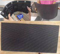 Extérieur p2.5 p3 p4 p5 Flexible Haute Luminosité Étanche Souple LED Module D'affichage Creative Ronde Cercle Courbe LED Tunnel Écran