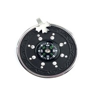 Collier japonais pendentif science quantique lave nano germanium pendentif énergie scalaire bio équilibre avec acier inoxydable plaqué