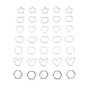 Hebilla de metal Hebilla irregular Anillo de metal Estrella pentagonal Hebilla circular cuadrada elíptica - Product Image 5