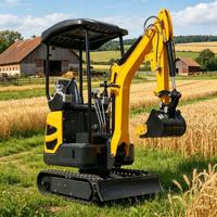 Mini-excavatrice compacte, haute adaptabilité, godet durable, petite pelle, prise en charge de l'expédition en conteneur complet pour les clients étrangers