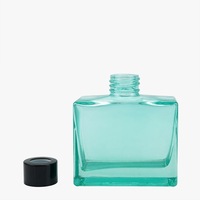 Bouteilles d'huiles essentielles en verre carrées de haute qualité, blanc éclatant, pour la maison, plusieurs couleurs, vides, vente en gros