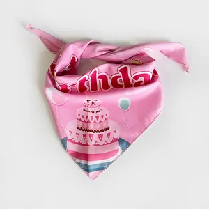 Fazzoletto da sciarpa bandana in cotone con design stampato digitale personalizzato per diversi tipi di corpo bandana per animali domestici