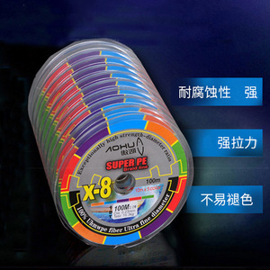 Ligne de pêche tressée Aohu 8 brins 100 mètres haute résistance anti-morsure pour leurres - Product Image 4