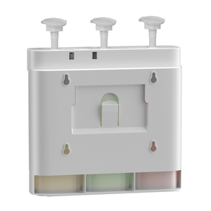 Dispensador de Jabón y Champú Triple ABS Ecológico para Montar <span class=keywords><strong>en</strong></span> la Pared con Botella Recargable para Hoteles - Product Image 5