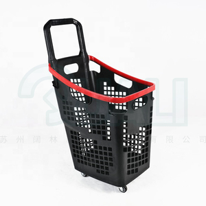 Nouveau style 2022 Quali Brand Quali-1040 Panier à roulettes 100% PP Premium Quatre roues Logo personnalisé Supermarché/Épicerie - Product Image 2