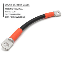 Câble d'extension de batterie solaire avec borne annulaire (CN02) - Cuivre pur PVC pour kit de charge de panneau solaire portable OEM/ODM