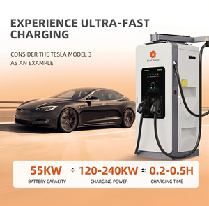 Estación de Carga Integrada StarCharge Titan V5 120kW 200kW DC con Pistolas Dobles GB/T para Vehículos Eléctricos y Gestión de Cables IP55 - Product Image 2