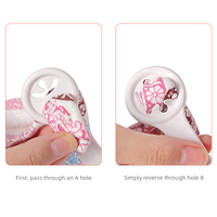 Bavoir anti-bavure pour bébé avec boucle anti-chute, clip de fixation anti-déplacement, sans couture, accessoire d'aide pour bavoir
