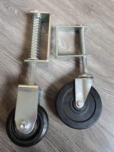 Roue pivotante en caoutchouc dur personnalisée <span class=keywords><strong>pour</strong></span> porte, capacité de charge de 55 kg, noire, <span class=keywords><strong>pour</strong></span> portes ou portails - Product Image 3