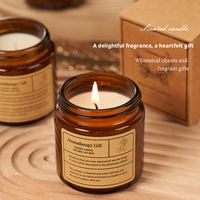Lüks Modern Kendin Yap Kokulu Soya Balmumu Cam Kavanoz Mum Karışık Aroma Gümüş Kapaklı 200g/80g Fabrika Toptan Satış Tatil Hediyesi Hediyelik Eşya