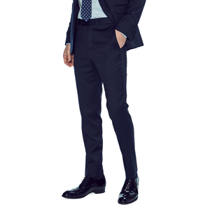 Marchi firmati di lusso di buona qualità in lana <span class=keywords><strong>blu</strong></span> <span class=keywords><strong>Navy</strong></span> <span class=keywords><strong>abito</strong></span> formale da lavoro 2 pezzi Pant Coat Set abiti Slim per <span class=keywords><strong>uomo</strong></span> - Product Image 6