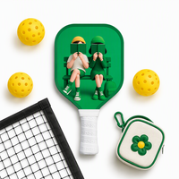 Mini raquette de pickleball amusante pour enfants, jeux de bureau, petite raquette, bord en TPU de 16 mm, article cadeau en vrac