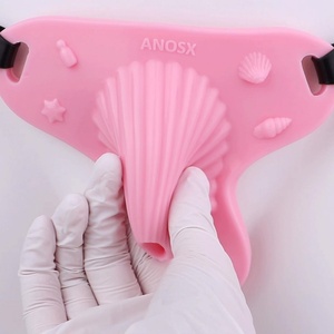 AS-544 Jaula de Castidad Masculina de Silicona con Diseño de Concha Marina, Correa Rosa para Sissies, Herramienta de Bondage para Pene, Dispositivo de Castidad, Anillo para Pene - Product Image 2