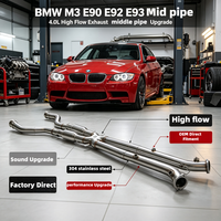 Système d'échappement intermédiaire en acier inoxydable 304, directement de l'usine, pour BMW M3 E90 E92 E93 4.0L 2007-2013, amélioration des performances