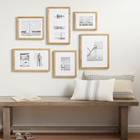 Cadre photo en MDF format A3, fait main, écologique, imprimé UV, cadre moderne personnalisé, décoration intérieure, couleurs noir et blanc, plusieurs tailles