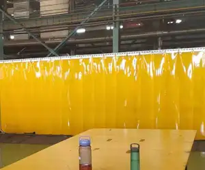 Tenda di saldatura Anti-arco per saldare il colore giallo opaco tenda divisorio antipolvere 2mm