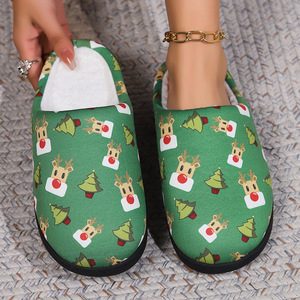 Fabricant <span class=keywords><strong>de</strong></span> pantoufles d'hiver personnalisées pour femmes avec imprimé ours, semelle extérieure en TPR, chaussures d'intérieur - Product Image 4