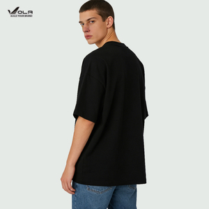 เสื้อยืดโอเวอร์ไซส์ผู้ชาย <span class=keywords><strong>OLA</strong></span> ผ้าหนา 250gsm เสื้อยืดเนื้อหนัก 100% ผ้าฝ้าย 300gsm สตรีทแวร์ ทรงบ็อกซี่ พิมพ์ลายกราฟิกแบบ DTG - Product Image 5