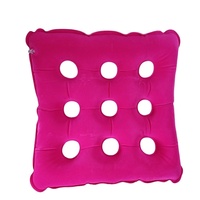 Coussin anti-escarres en tissu pelucheux, coussin d'air pour soins à domicile, coussin d'air pour fauteuil roulant