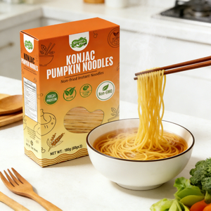 Diet Food Pumpkin Konjac Spaghetti <strong>Pasta</strong> Noodles Instant Meal Replacement Low Carb Vegan High Protein 15-Minute for Food - Product Image 2