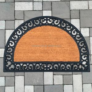 Interchangeable Outdoor Welcome Coconut Fiber Coco <b>Coir</b> Rubber <b>Doormats</b> with Insert - Product Image 3