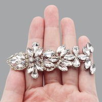 Nouveau bricolage à la main diamant perlé Patch dans un Style élégant Flatback strass Appliques pour bijoux rideaux pull emballage