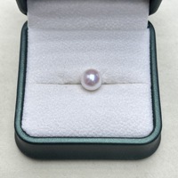 Perles Akoya d'eau de mer naturelles de 8-9 mm, effet miroir, parfaitement presque impeccables, blanc brillant, perles Zhuji fines en vrac pour la fabrication de bijoux