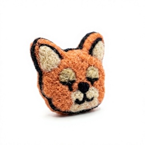 Handmade Eco-Friendly Nonwoven Felt Corgi <b>Face</b> Ornament Cartoon Animal Christmas <b>Tree</b> Decoration Wall Hanging Indoor Decor - Product Image 3